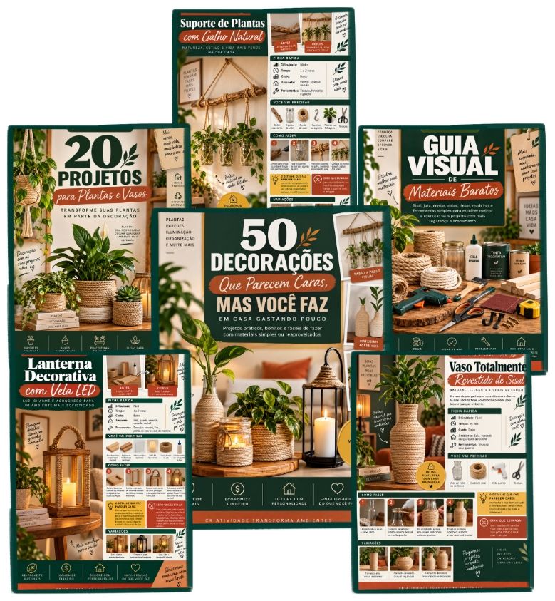 Mockup Oficial da Coleção 50 Decorações Que Parecem Caras